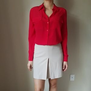 NWOT Cream Colored Colored A-Line Skirt